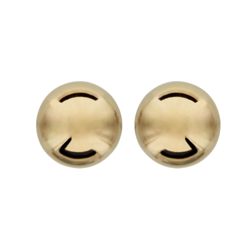 BOUCLES D'OREILLES TIGE PLAQUÉ OR BOULE DIAM
