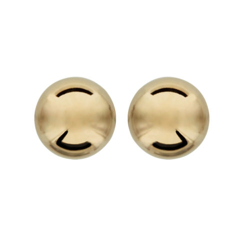 BOUCLES D'OREILLES TIGE PLAQUÉ OR BOULE DIAM